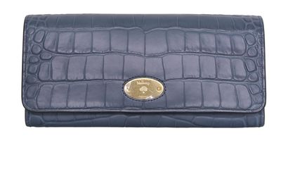 Mulberry Plaque Long Wallet, front view